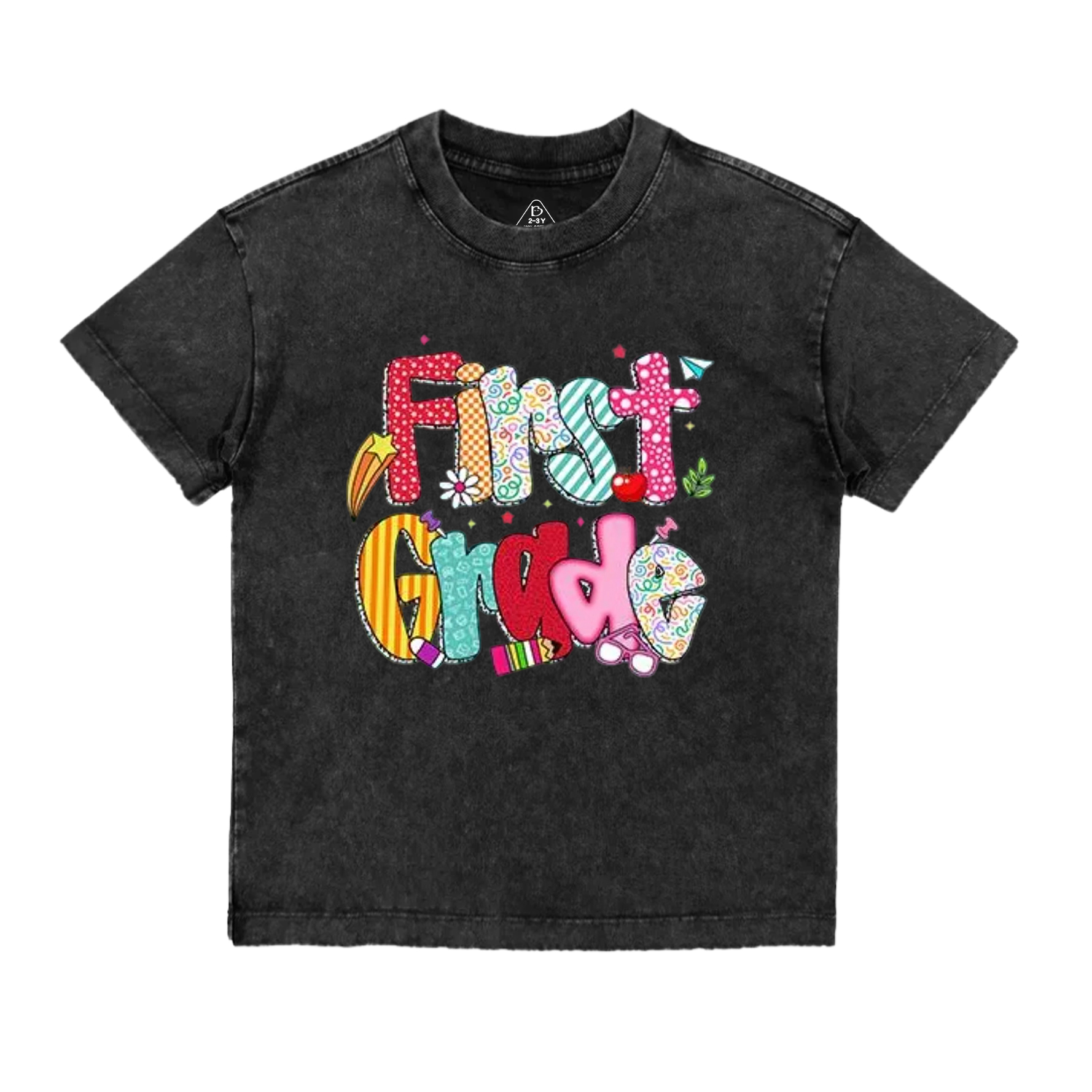 Personalized Colorful School Adventures Toddler&Kids Washed Tees