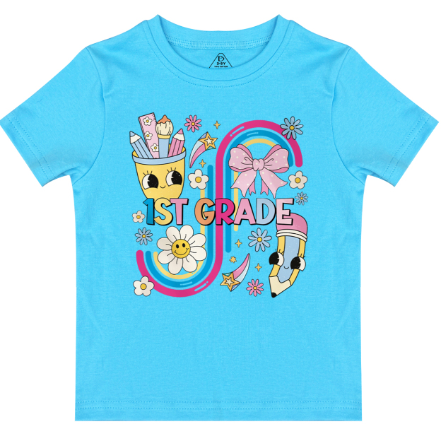 Personalized School Days Rainbow Collection Toddler&Kid's Tees Beepumpkin 