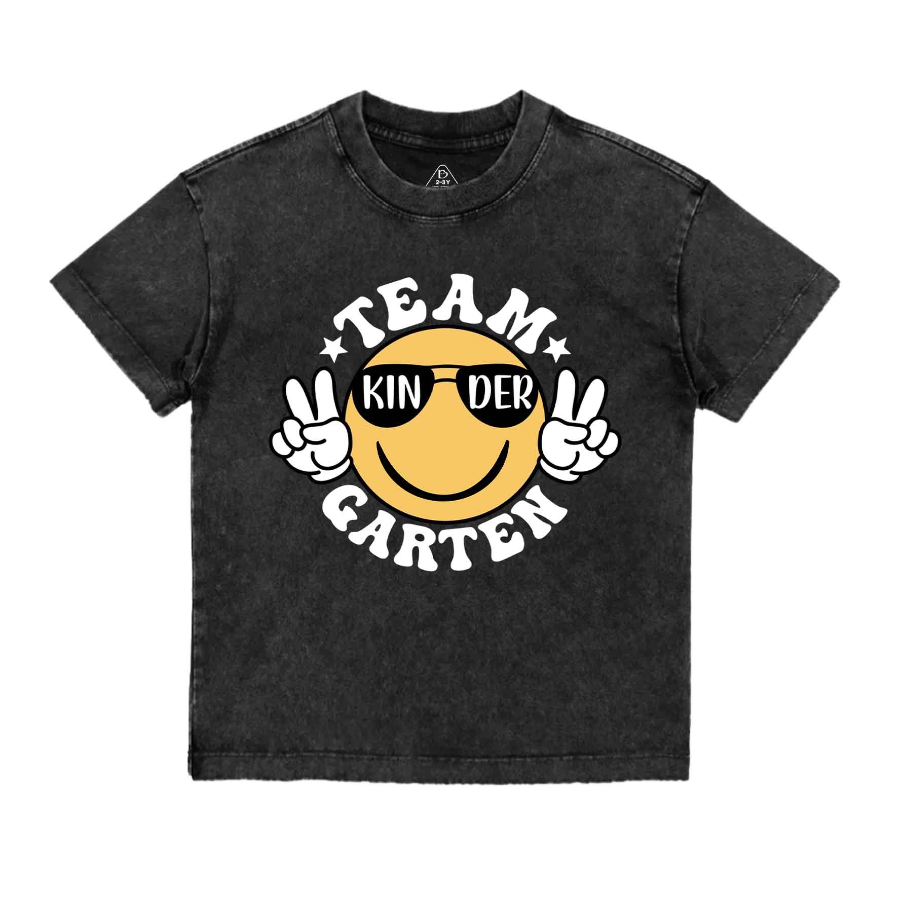 Team Kindergarten Toddler&Kids Washed Tees