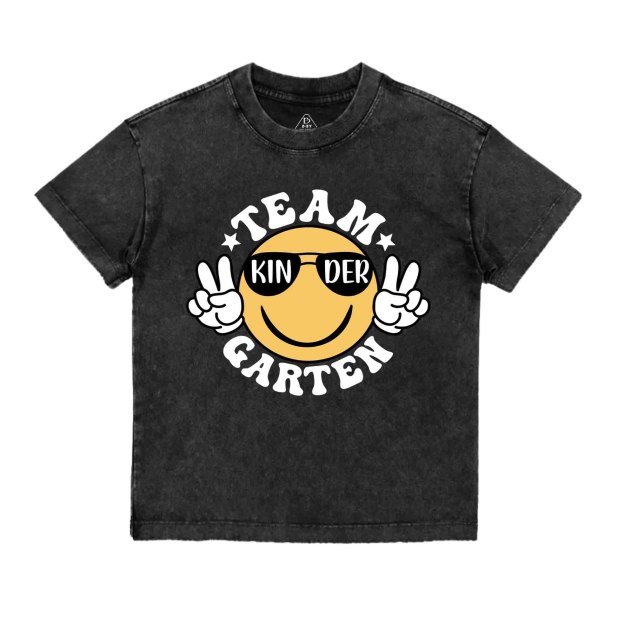 Team Kindergarten Toddler&Kids Washed Tees