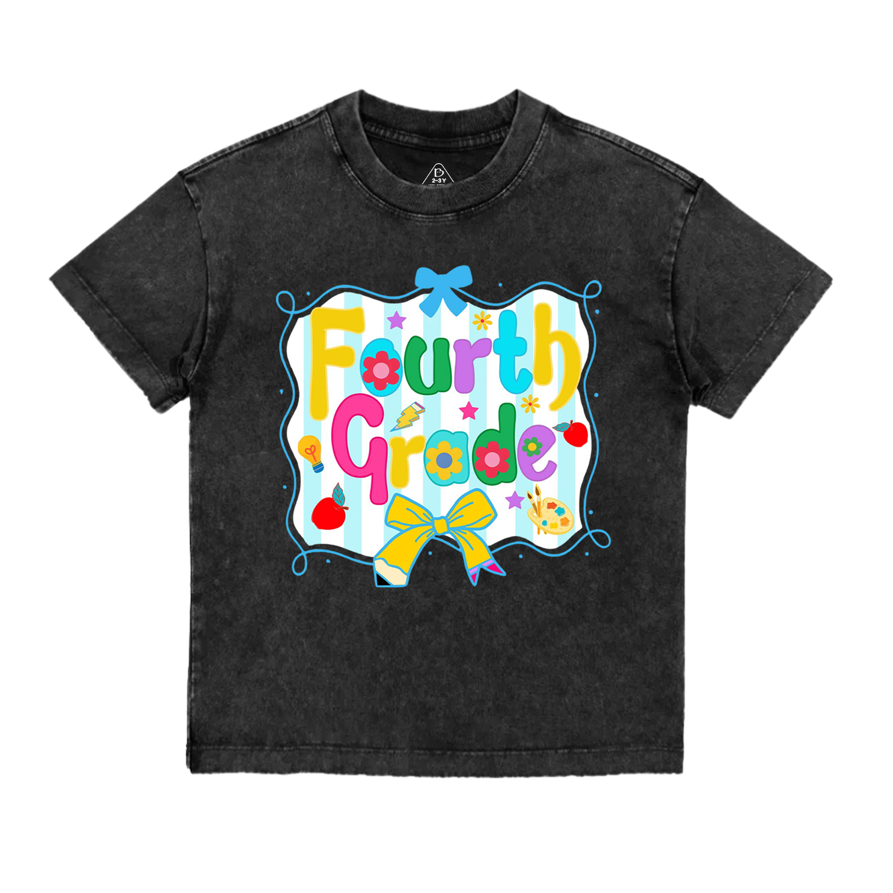 Personalized Blue Gift Bag Toddler&Kids Washed Tees