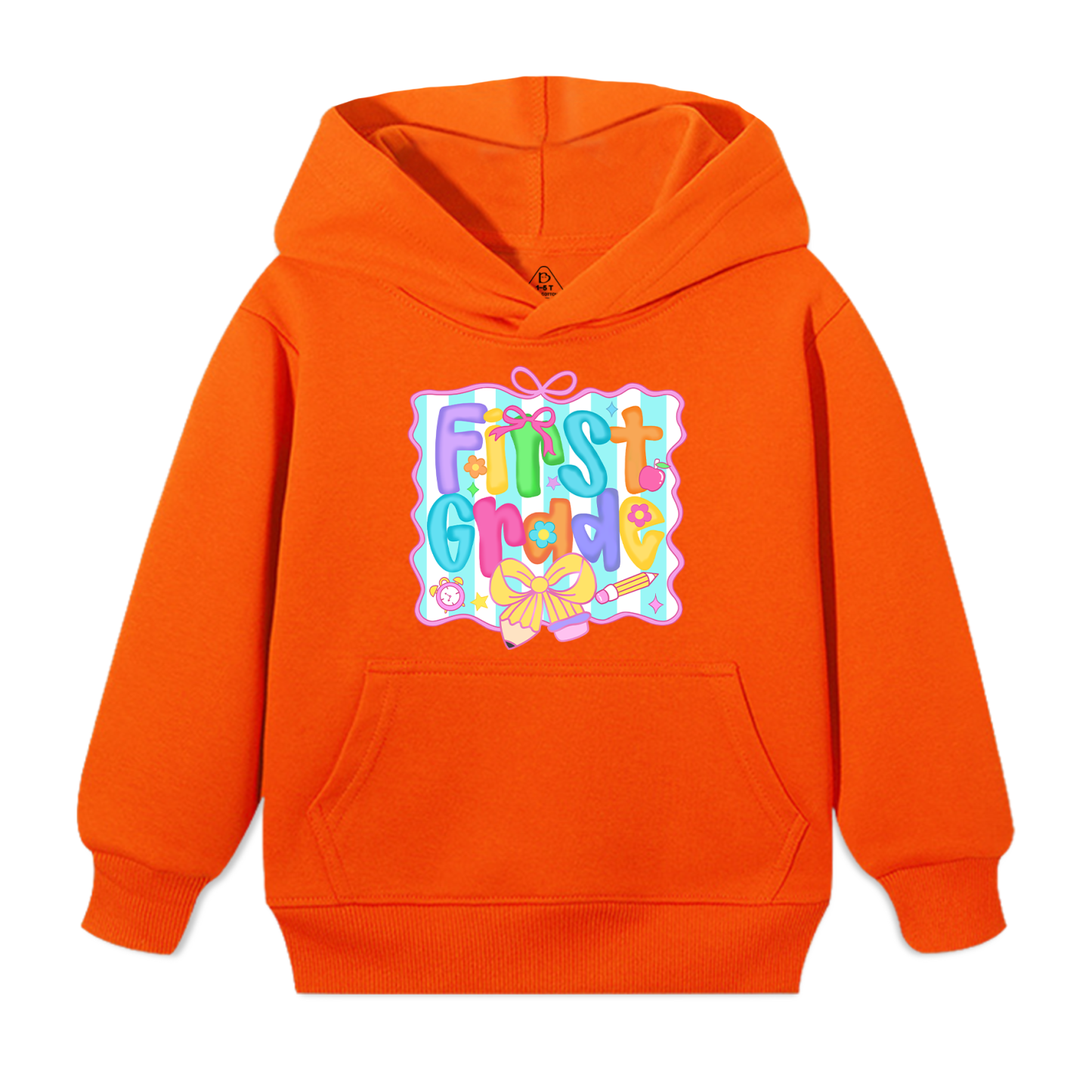 Personalized Preppy Back To School Bundle Kid's Hooded Sweatshirt Beepumpkin