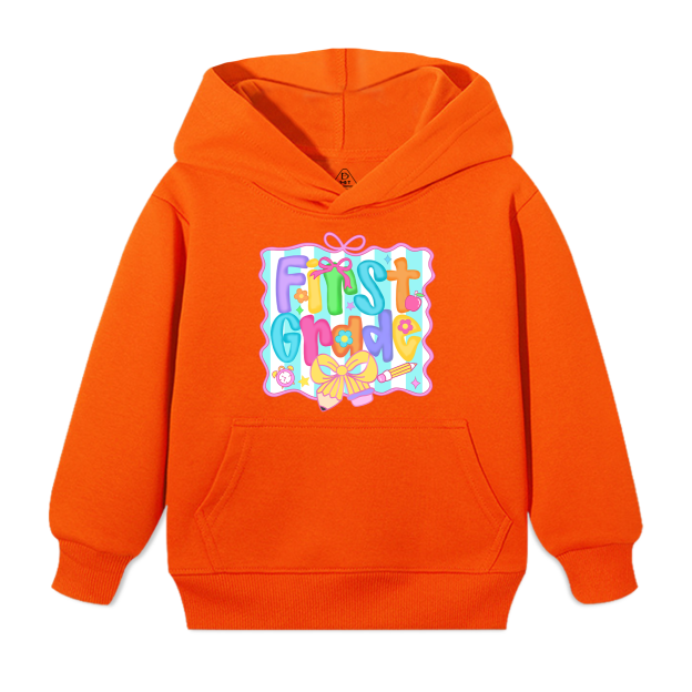 Personalized Preppy Back To School Bundle Kid's Hooded Sweatshirt Beepumpkin