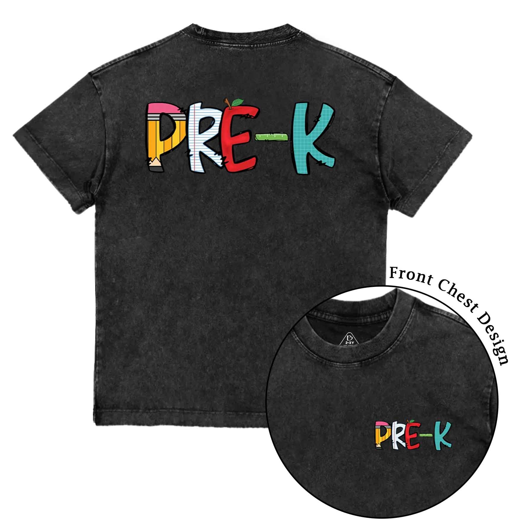 Personalized Grade Level Fun Toddler&Kids Washed Tees