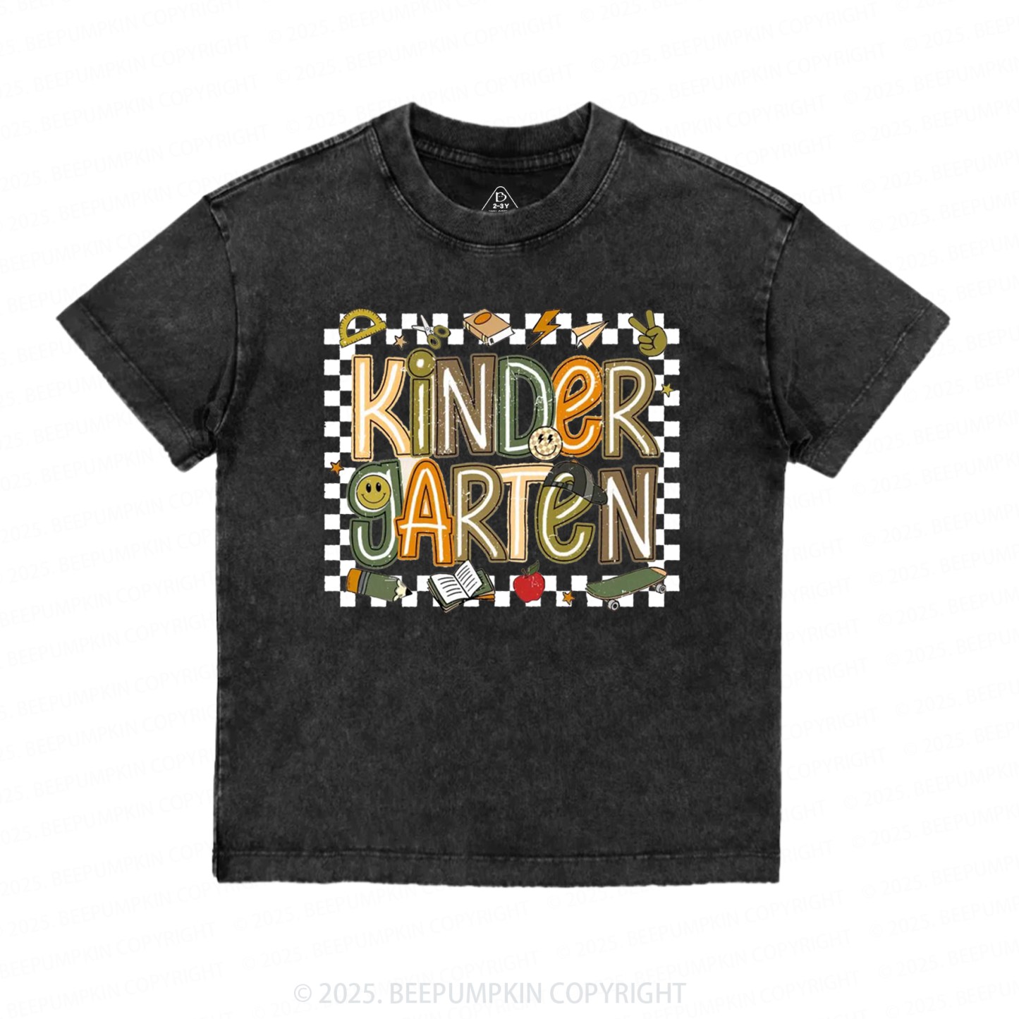 Personalized Back To School Boys Toddler&Kids Washed Tees