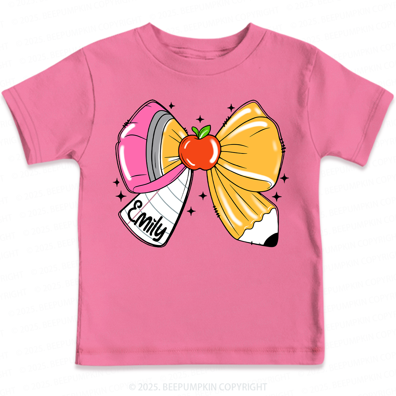 Personalized Pencil Name Toddler&Kid's Tees Beepumpkin 