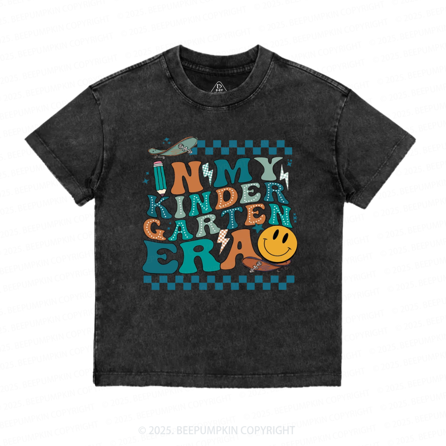 Personalized Back To School For Boys Toddler&Kids Washed Tees