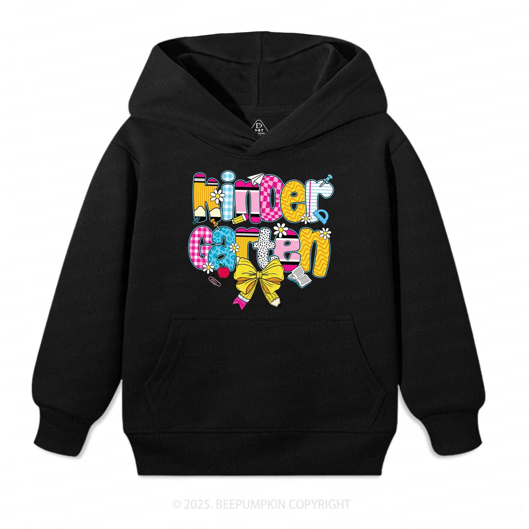 Personalized Checkered Sublimation Kid's Hoodies Beepumpkin