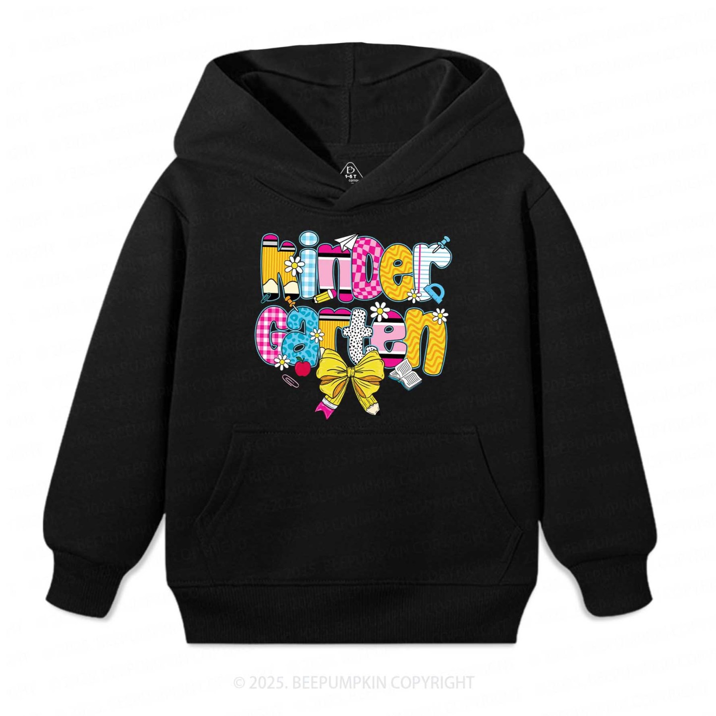 Personalized Checkered Sublimation Kid's Hoodies Beepumpkin