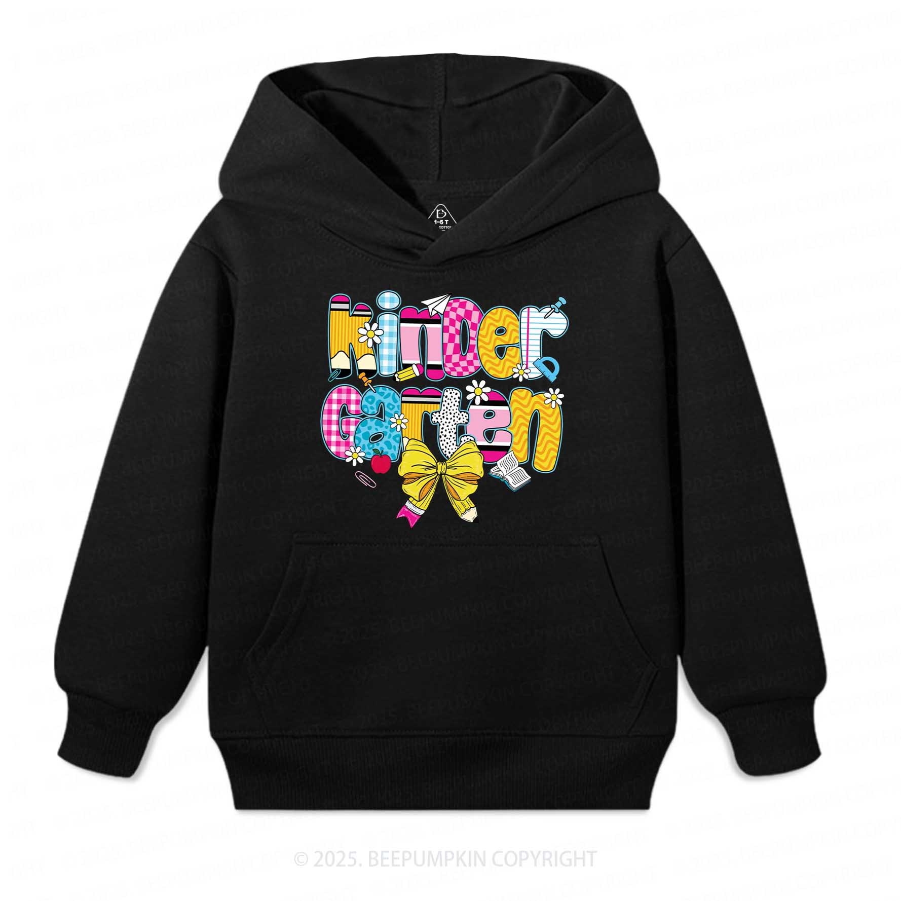 Personalized Checkered Sublimation Kid's Hoodies Beepumpkin