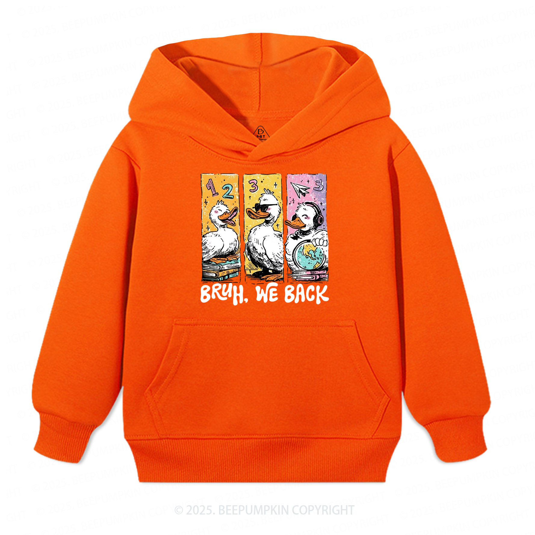 Bruh, We Back Kindergarten Kid's Hoodies Beepumpkin