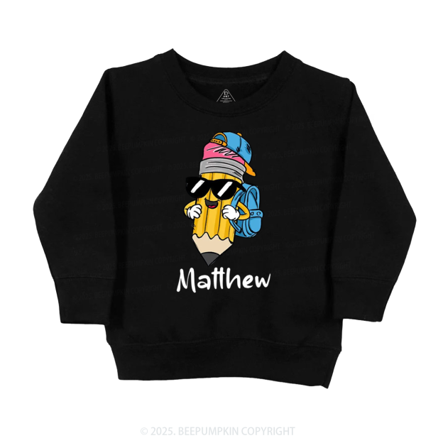 Personalized Boy Girl Pencil Kid's Sweatshirt