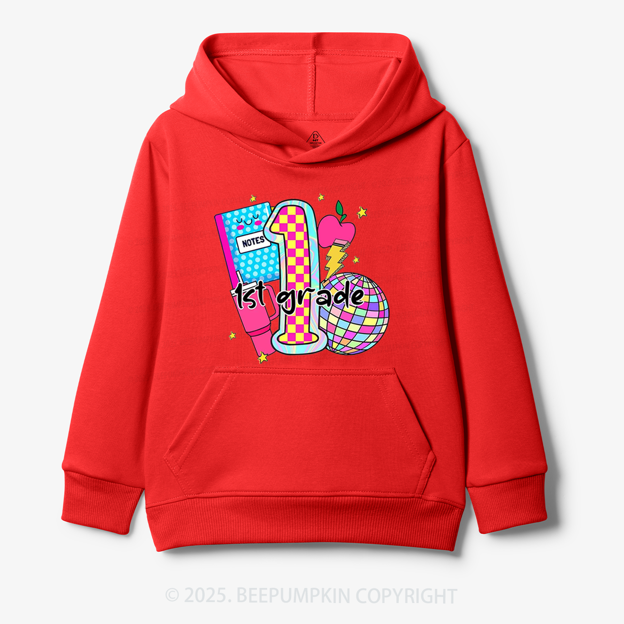 Personalized Grade Glow Collection Kid's Hoodies Beepumpkin