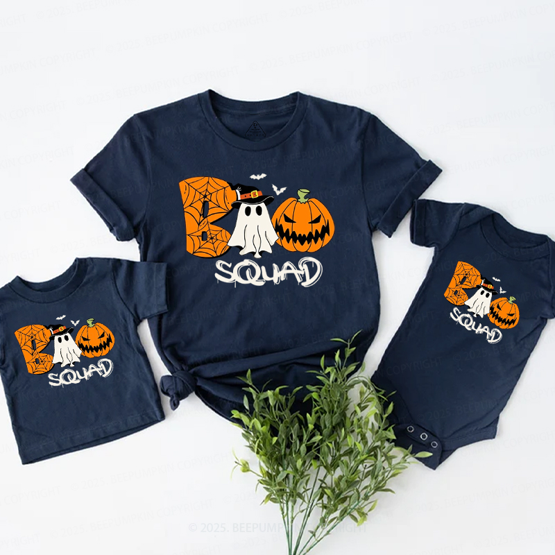 Boo Ghost Halloween Family Matching Shirts