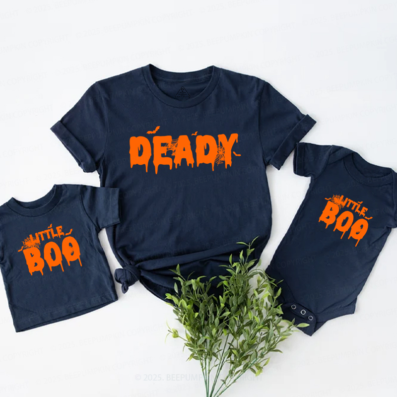 Personalized Deady Mummy Little Boo Halloween Family Matching Shirts