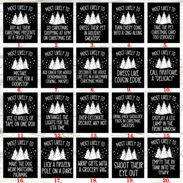 40 Most Likely To Christmas Family Matching T-Shirts Beepumpkin