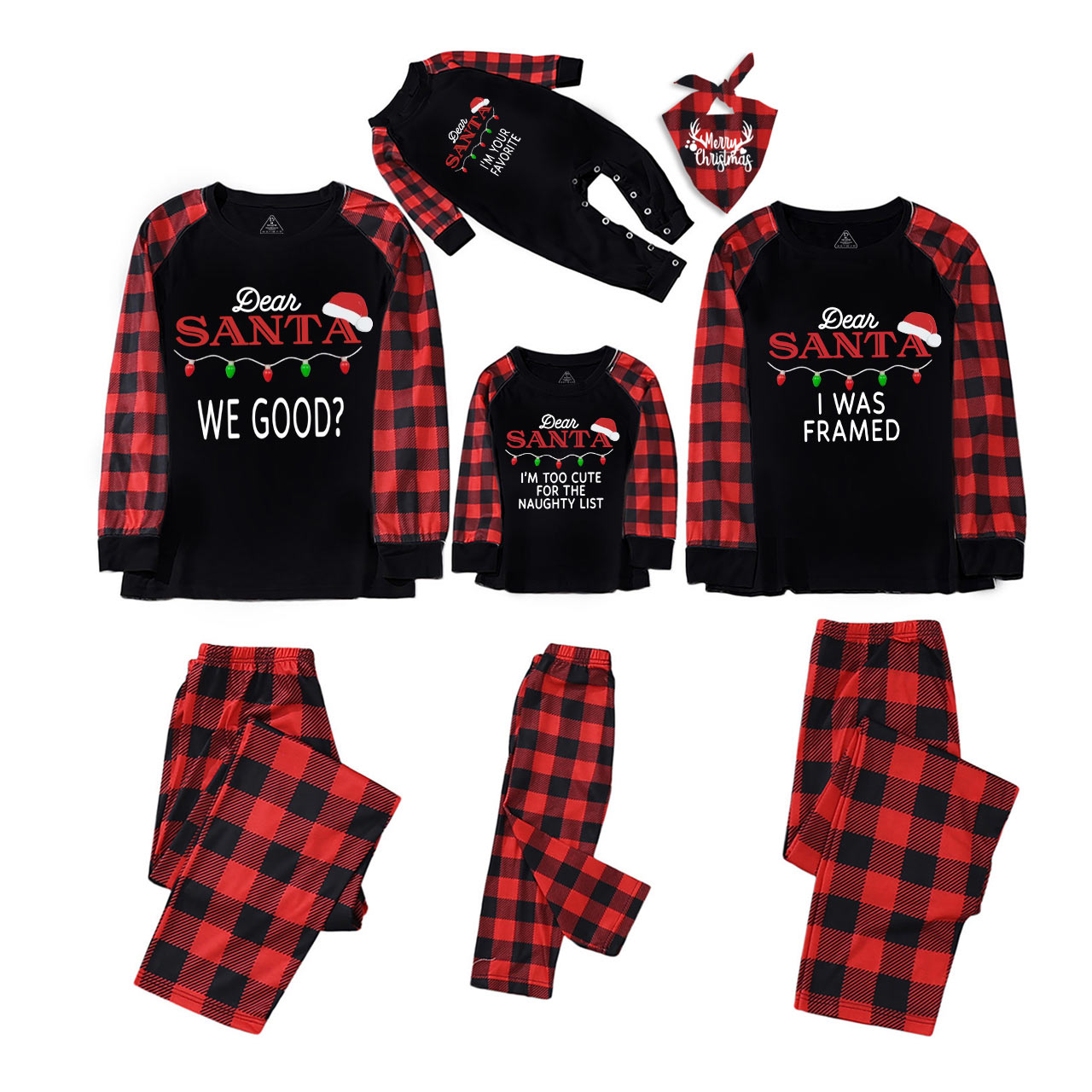 Personalized Dear Santa Christmas Family Matching Pajamas