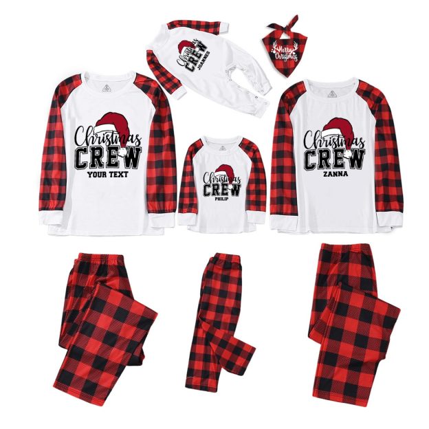 Personalized Christmas Crew Group Family Matching Pajamas