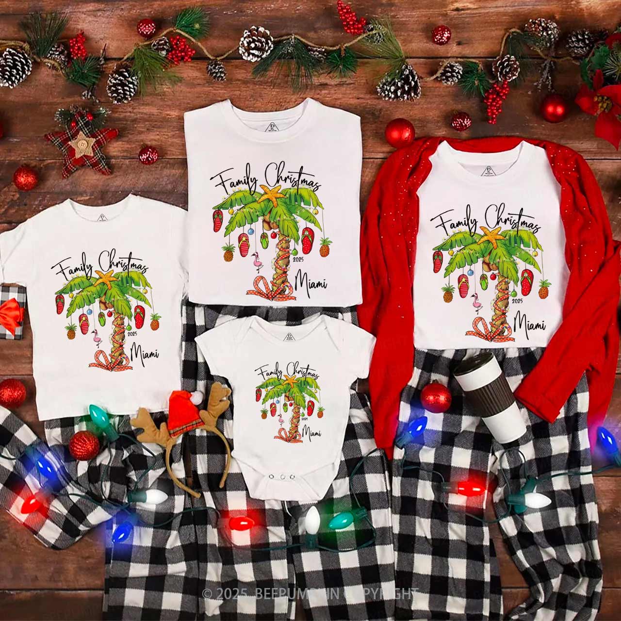 Personalized Christmas Vacation Family Matching T-Shirts Beepumpkin