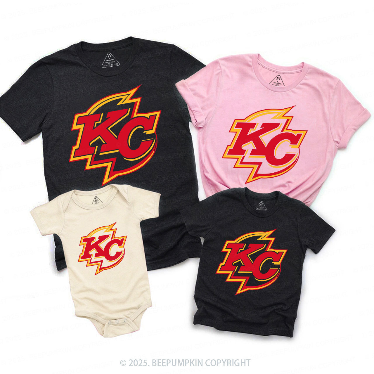 Red Flash KC Family Matching Tees Beepumpkin