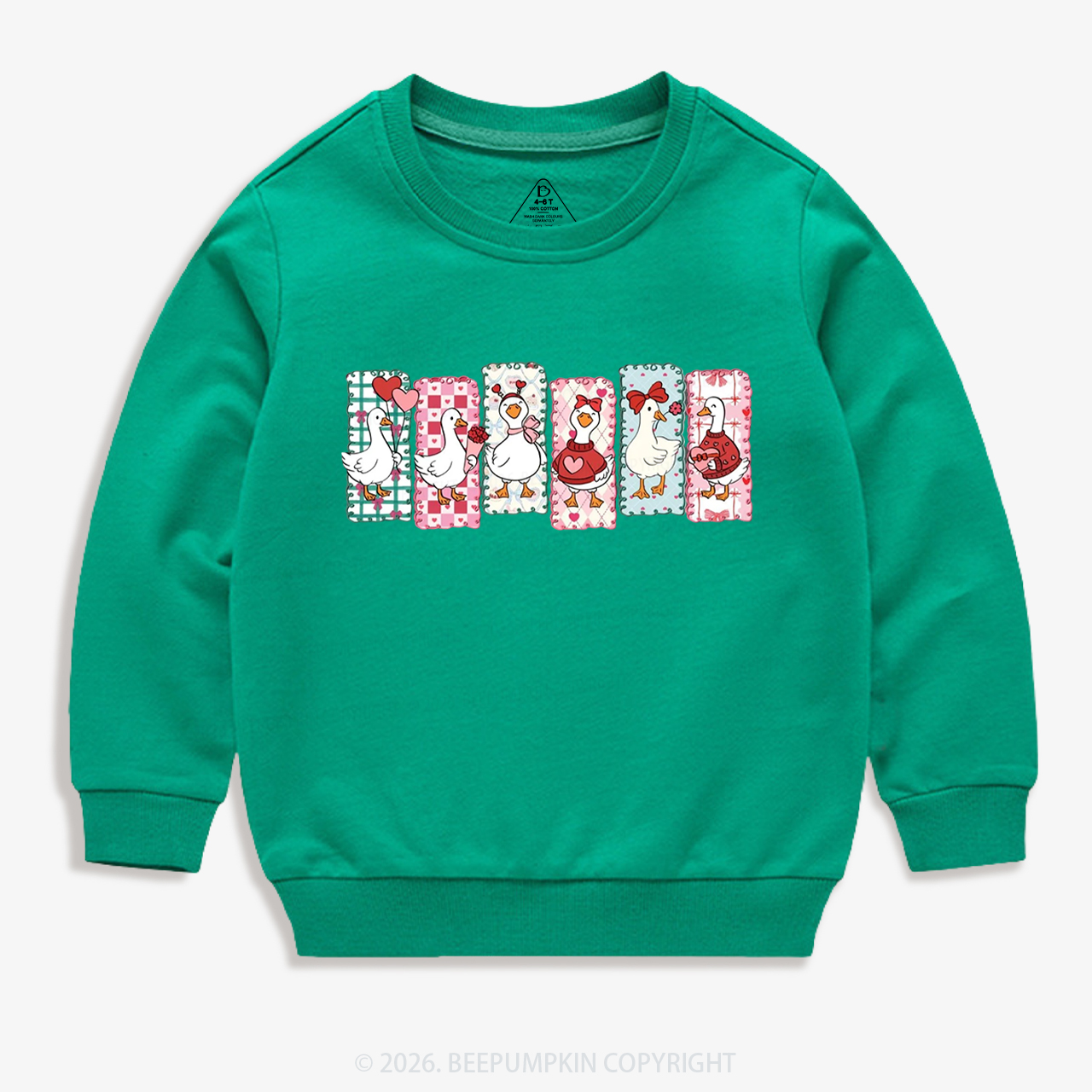 Just a Love Goose Valentine's Day Kid's Sweatshirt