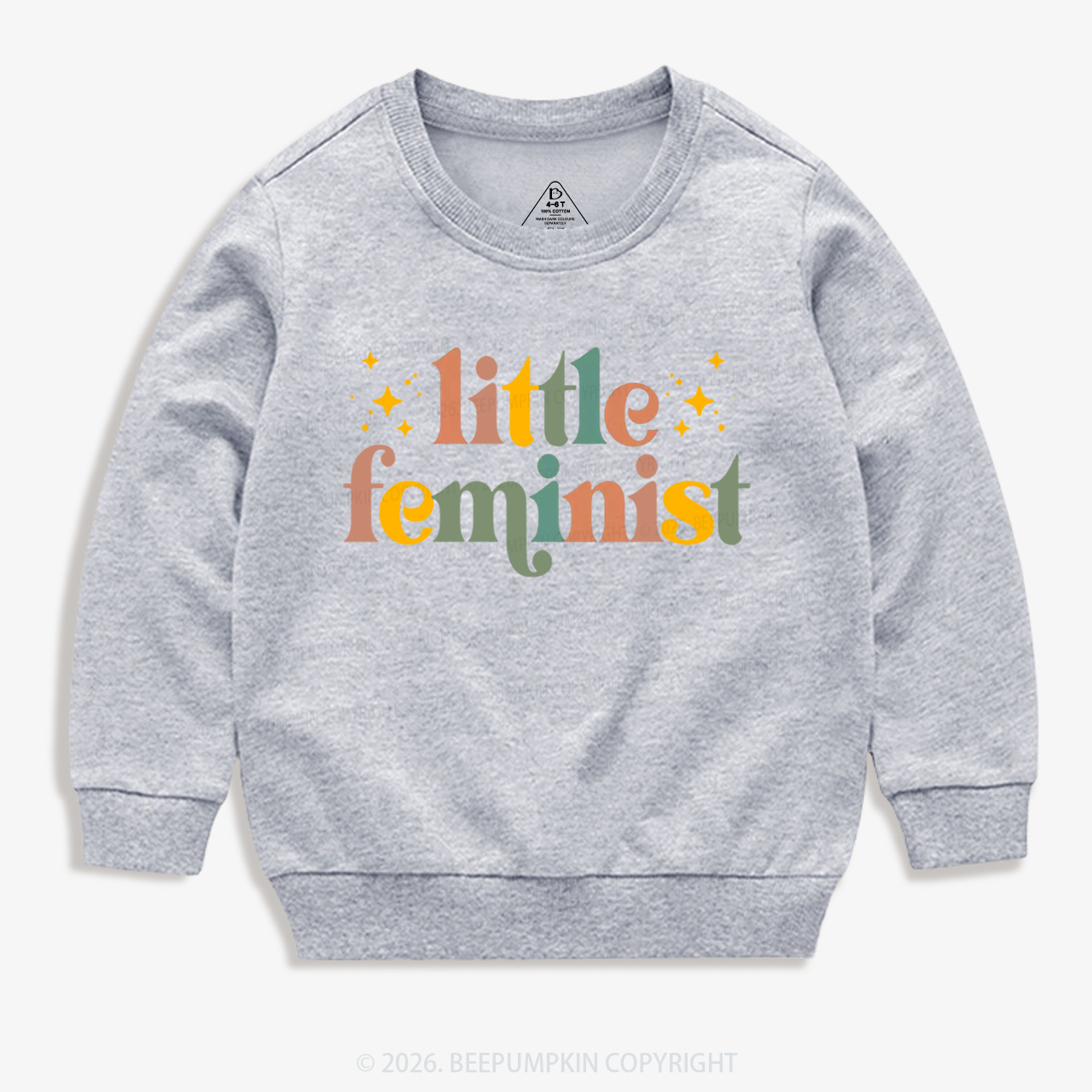  Vintage Little Feminist Kid's Sweatshirt