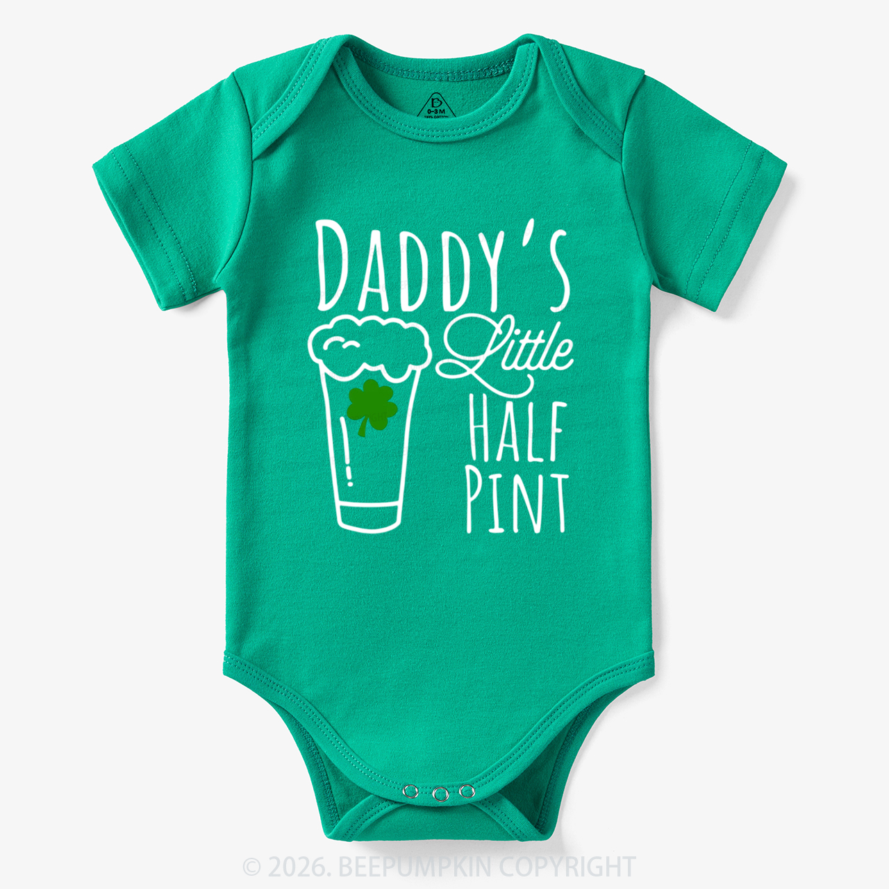 Daddy's Little Half Pint St. Patrick's Day Bodysuit