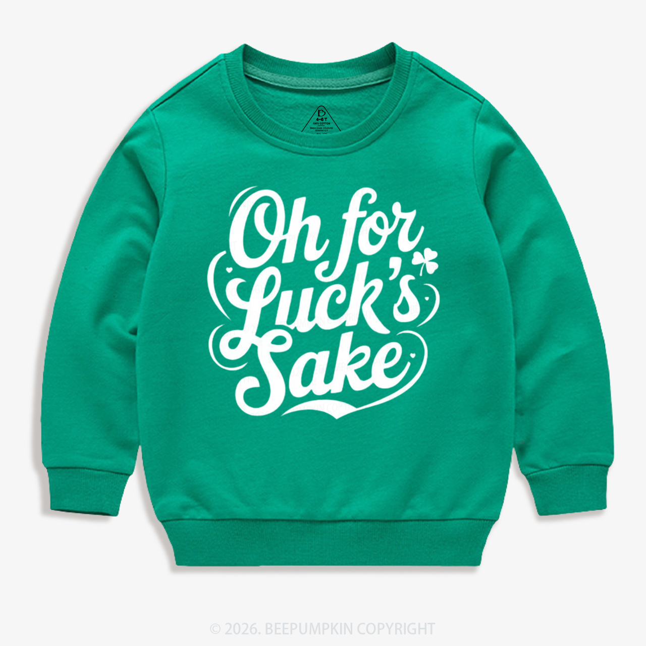 Oh For Luck’s Sake St. Patrick's Day Kid's Sweatshirt