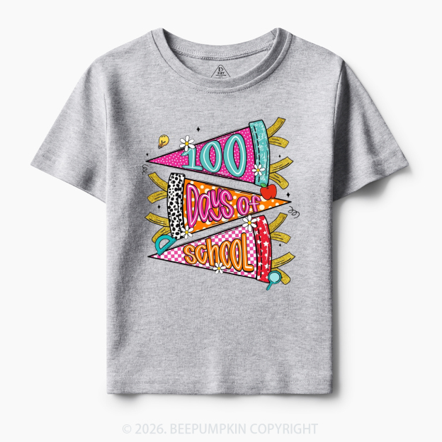 100 Days of School Coquette Bow Pencil Toddler&Kid's Tees