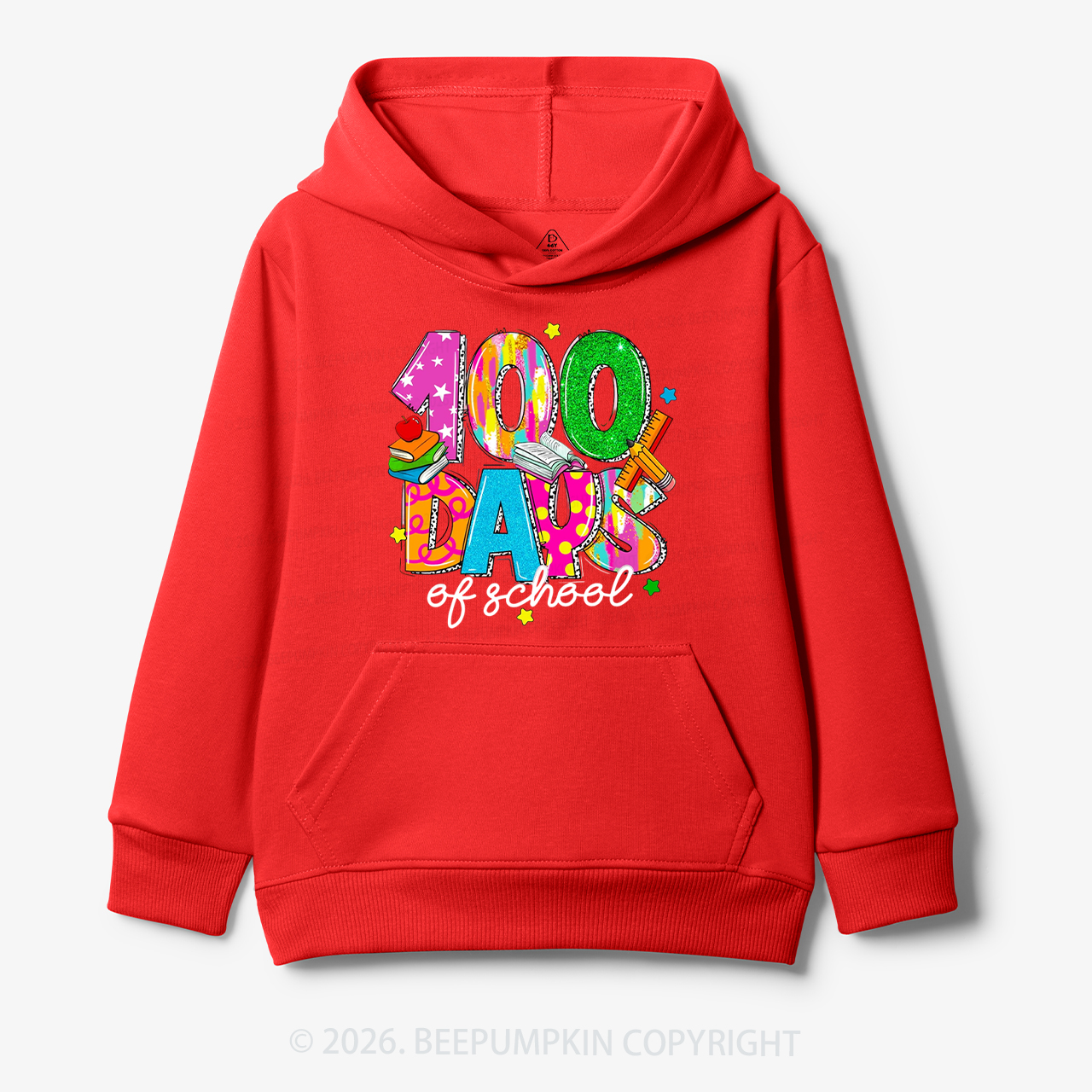 Bright & Fun 100 Days of School Toddler&Kid's Hoodies