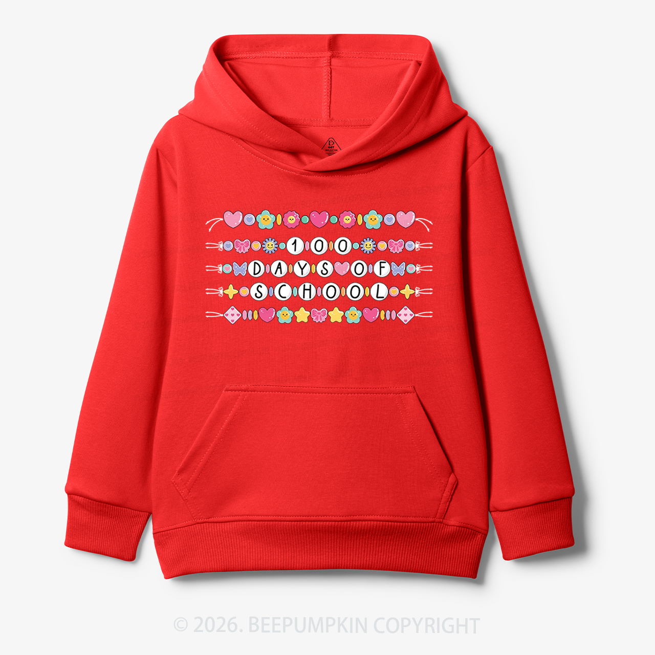 100 Days of School Beaded Bracelet Toddler&Kid's Hoodies
