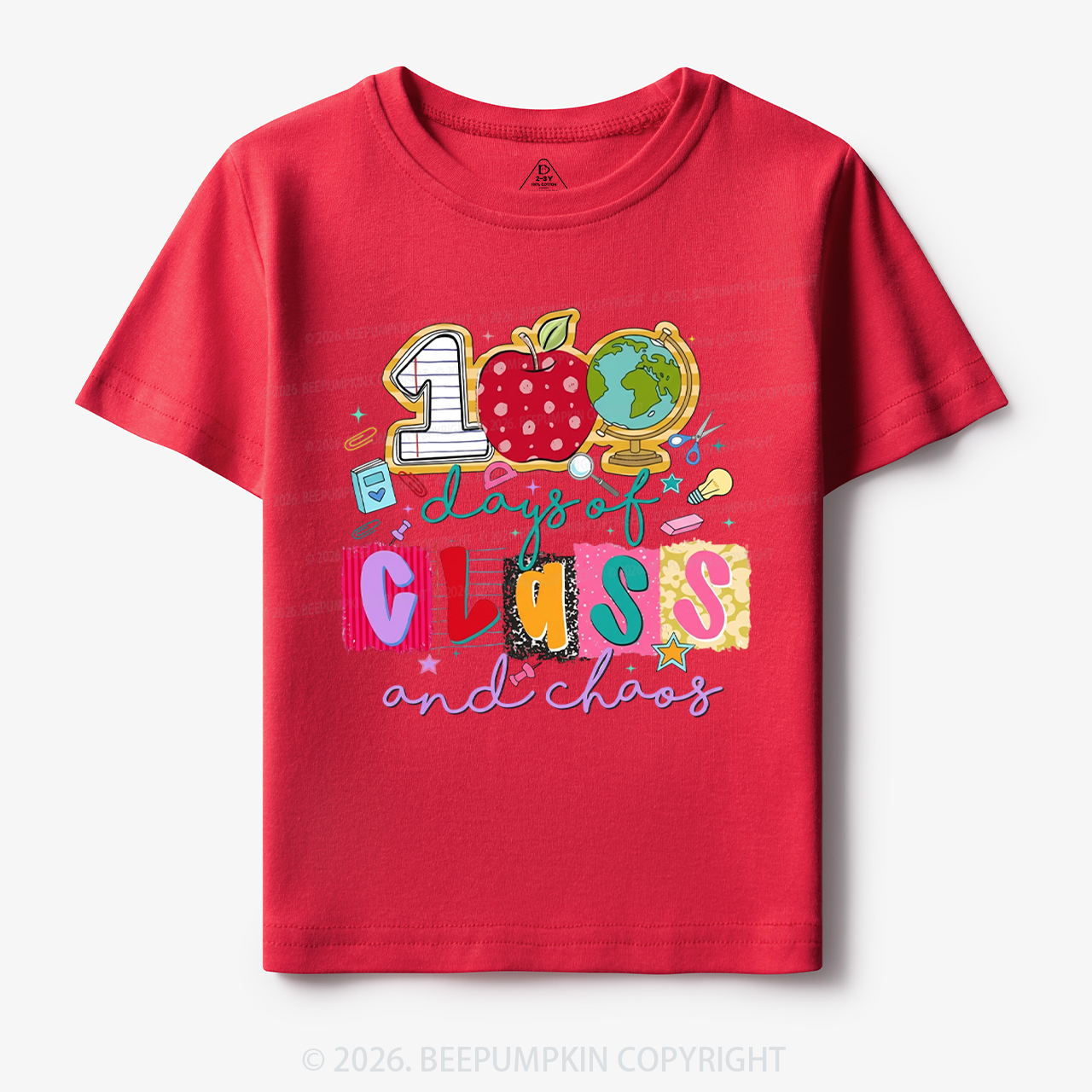 Class And Chaos 100 Days of School Toddler&Kid's Tees