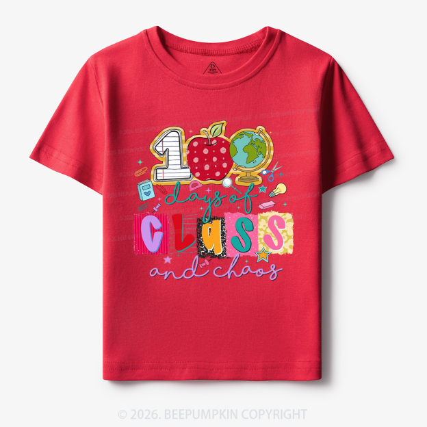 Class And Chaos 100 Days of School Toddler&Kid's Tees