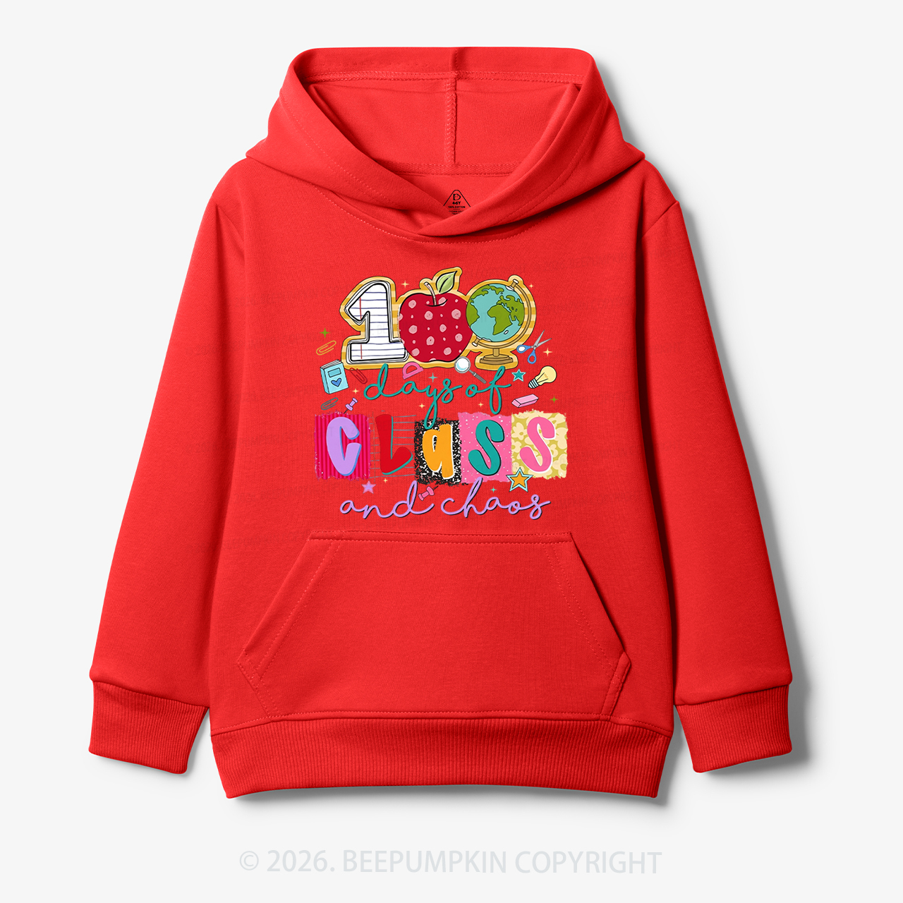 Class And Chaos 100 Days of School Toddler&Kid's Hoodies