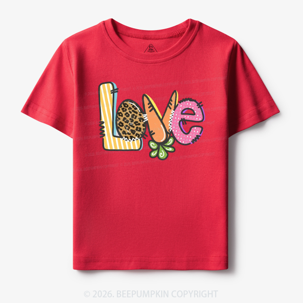Easter Carrot Love Toddler&Kid's Tees