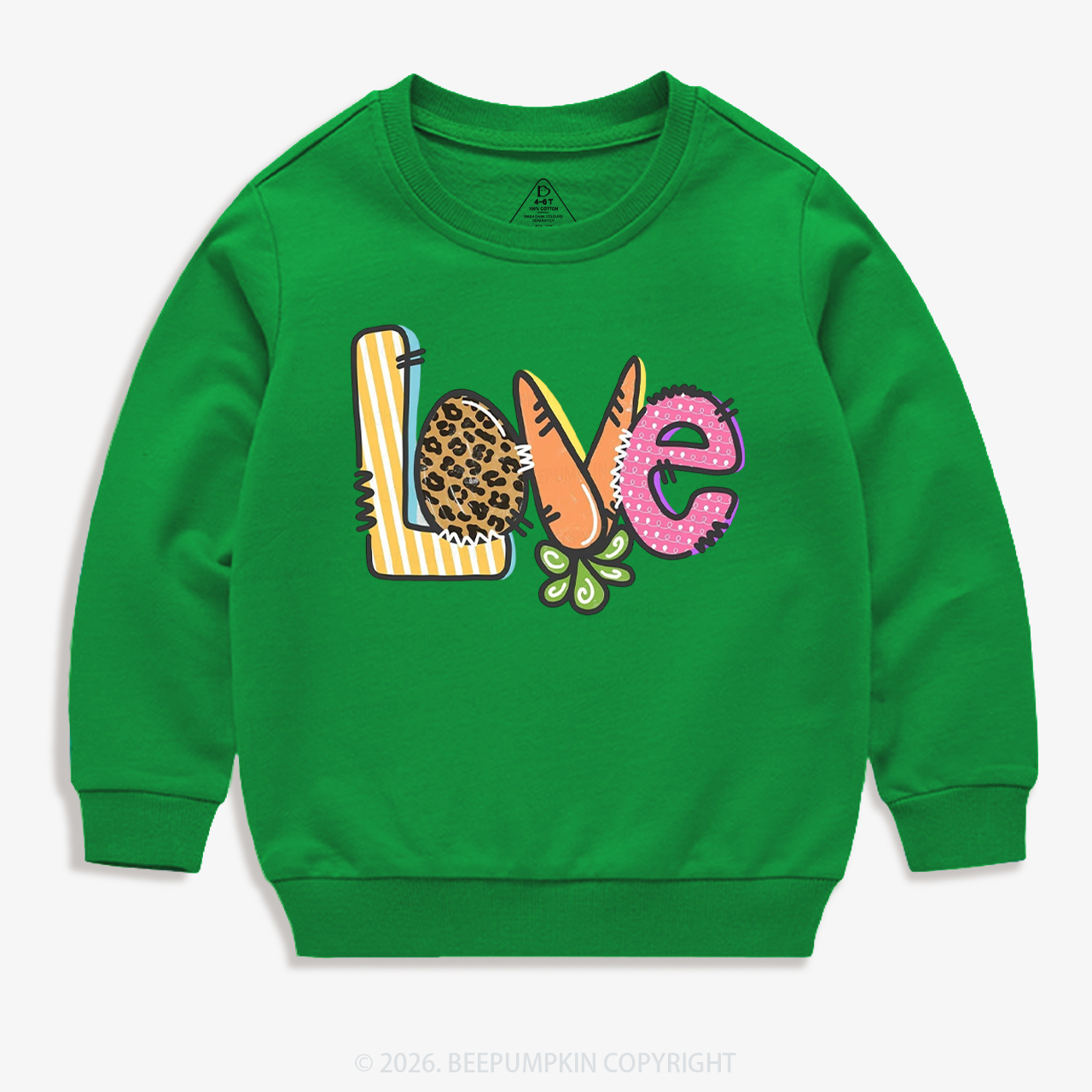 Easter Carrot Love Kid's Sweatshirt