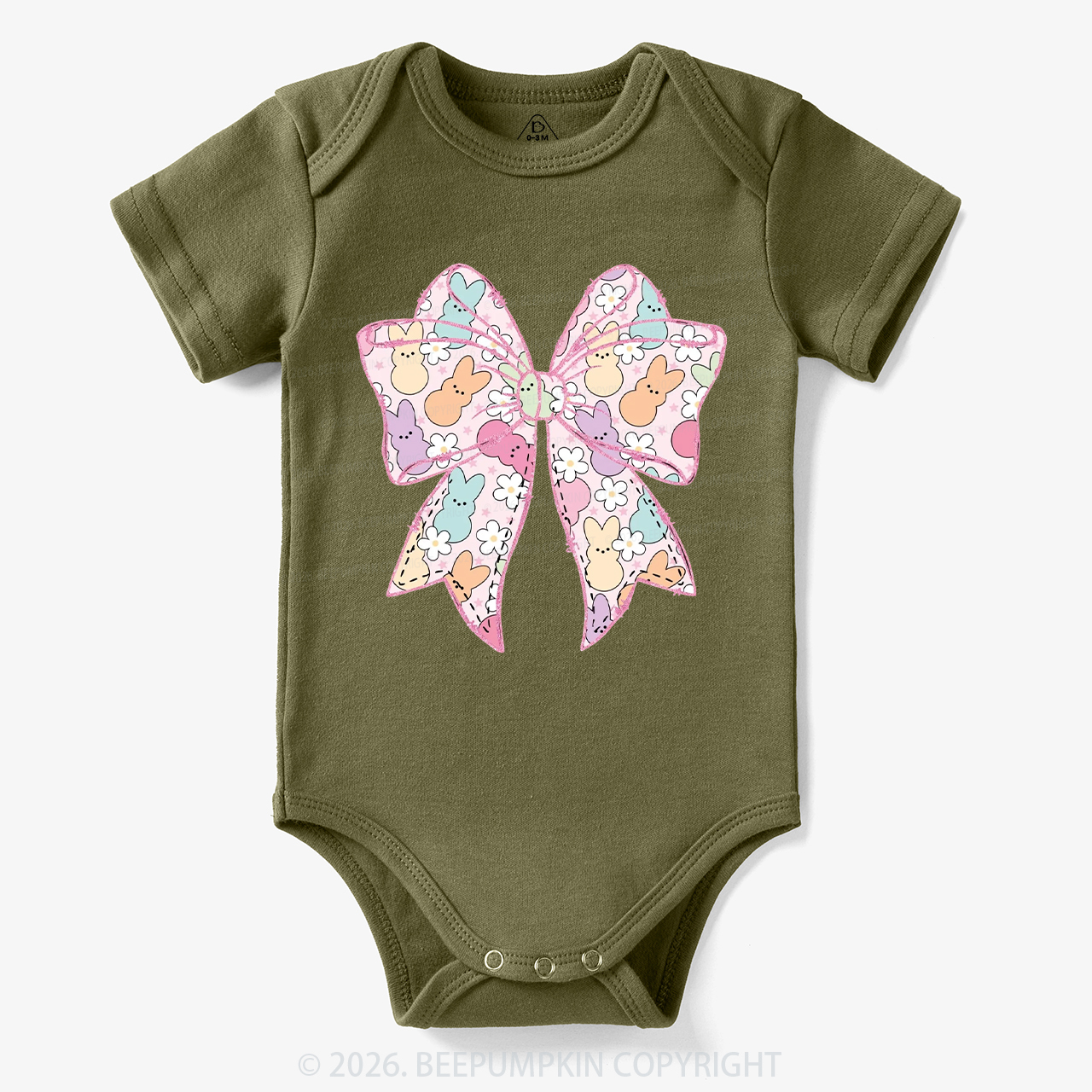 Easter Coquette Bunny Bow Bodysuit