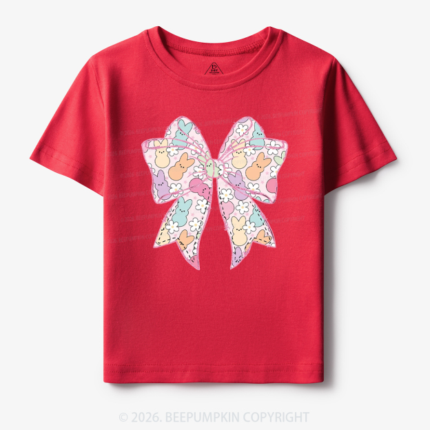 Easter Coquette Bunny Bow Toddler&Kid's Tees