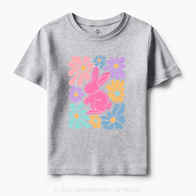 Easter Bunny Floral Toddler&Kid's Tees