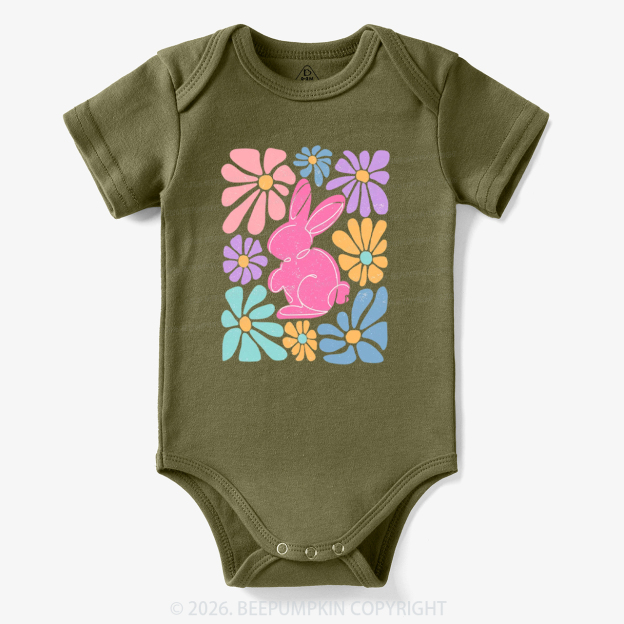 Easter Bunny Floral Bodysuit