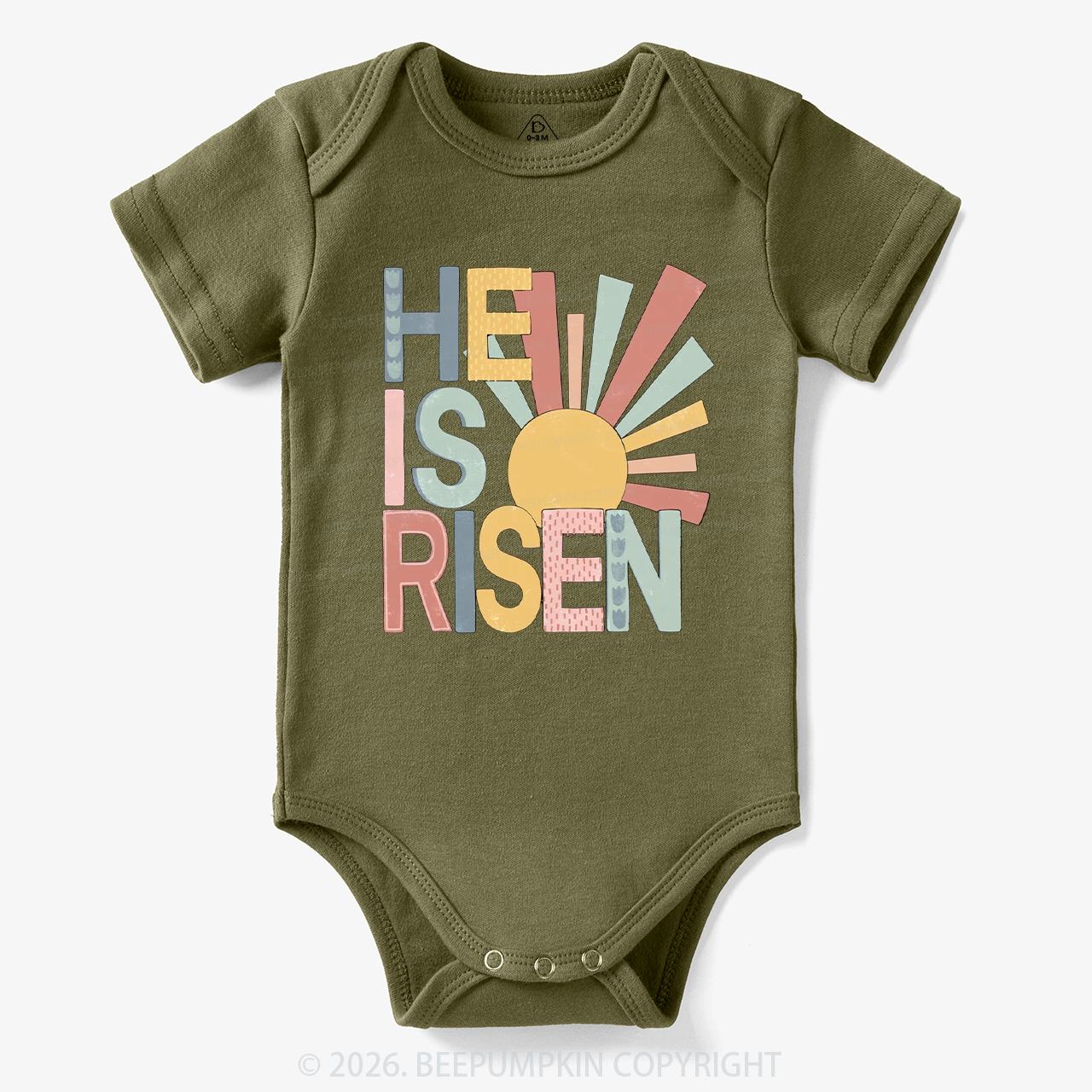 He Is Risen Love Like Jesus Easter Bodysuit