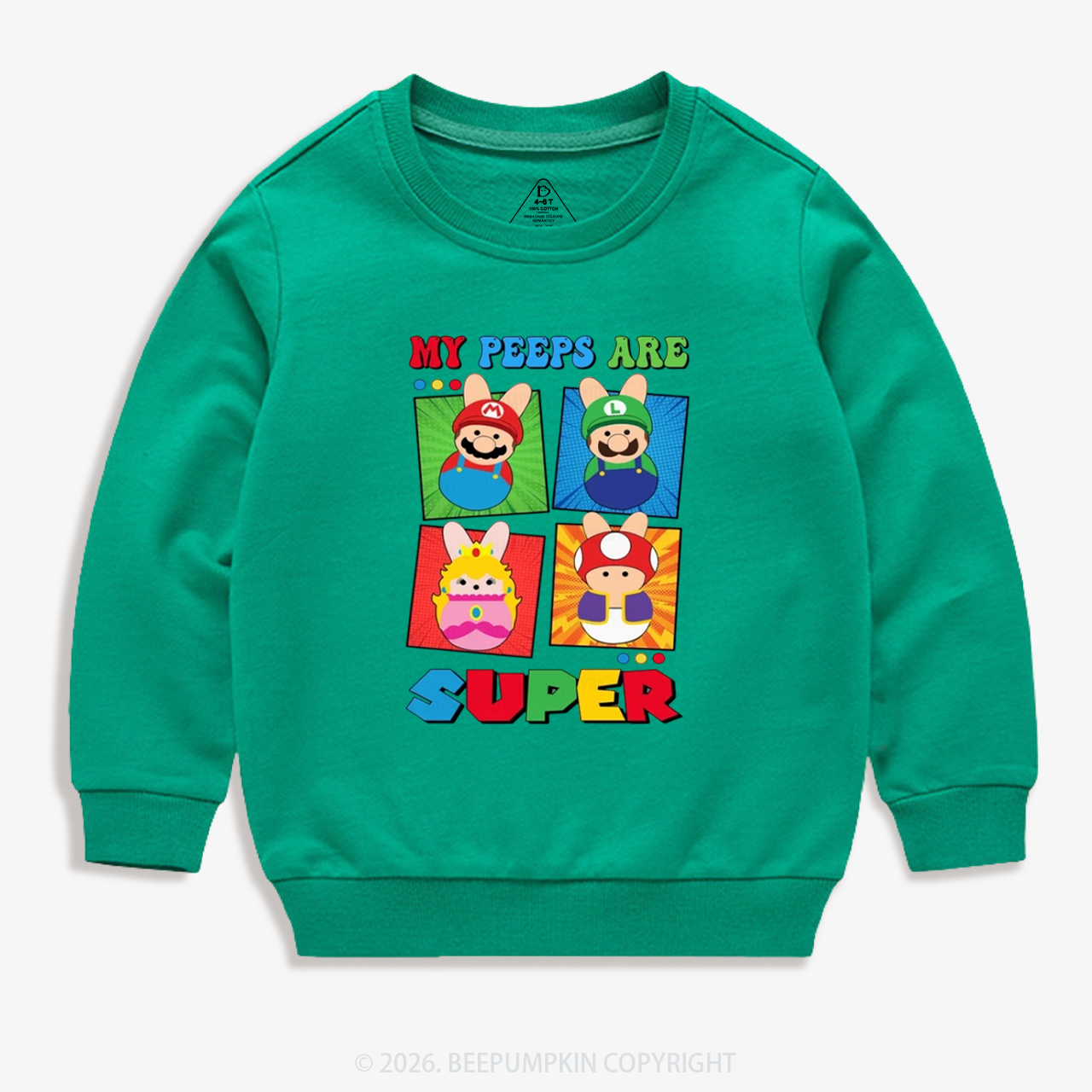 Easter My Peeps Are Super Kid's Sweatshirt
