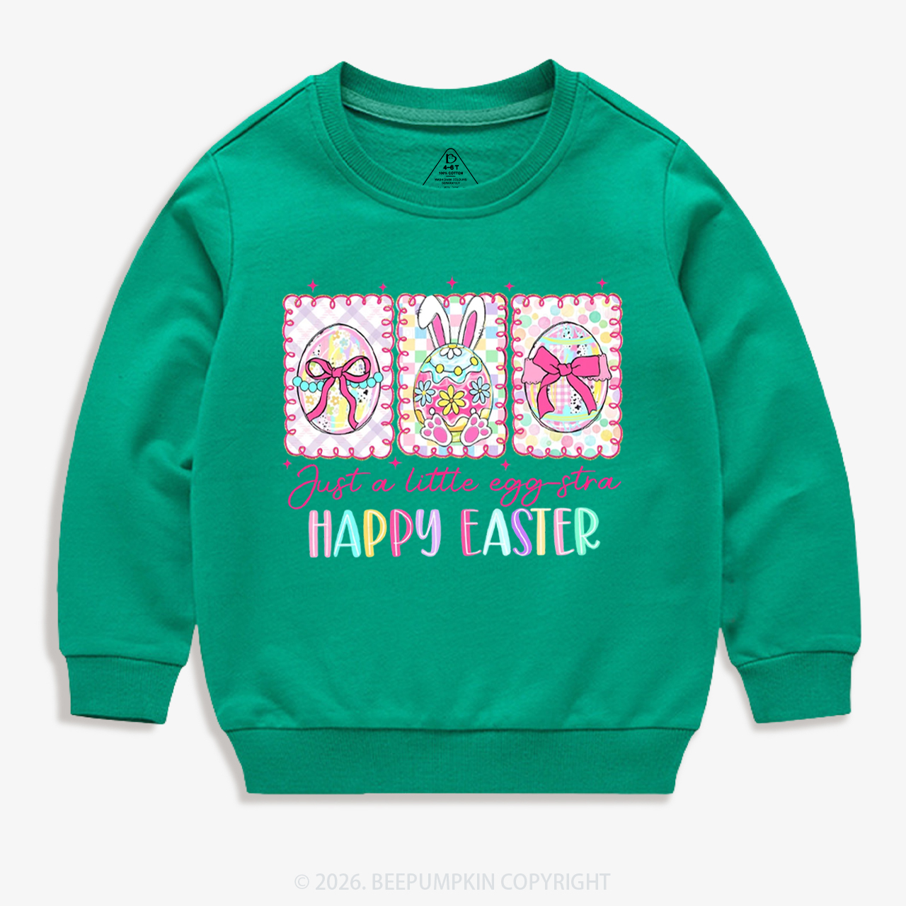 Just A Little Egg Star Easter Kid's Sweatshirt