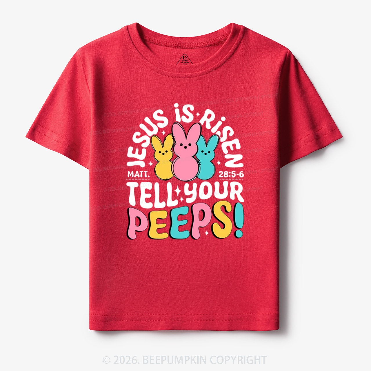 Jesus Is Risen Tell Your Peeps Easter Toddler&Kid's Tees