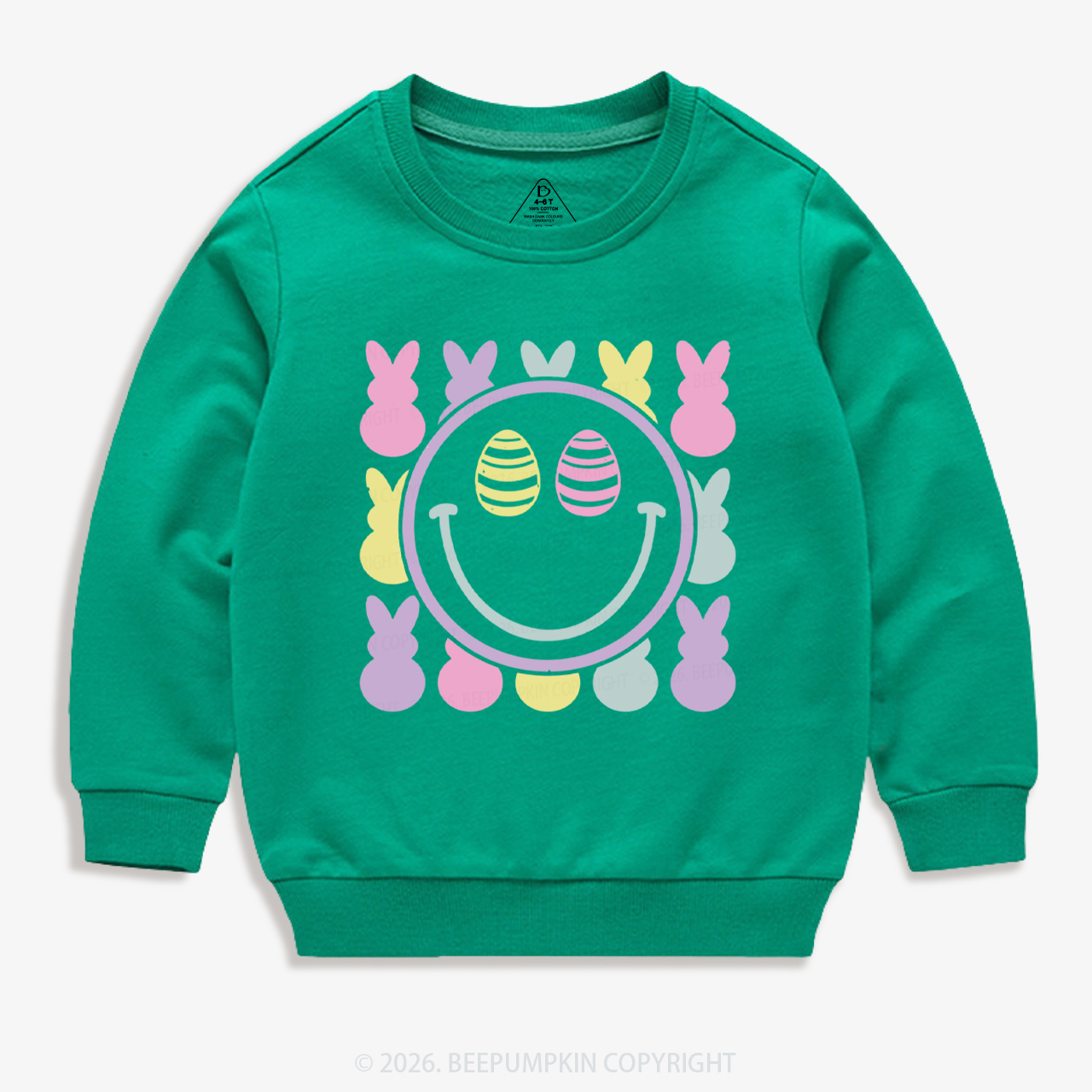 Easter Smiley Chilling Peeps Kid's Sweatshirt
