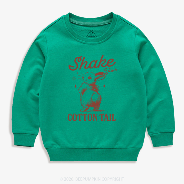 Shake Your Cotton Tail Easter Kid's Sweatshirt