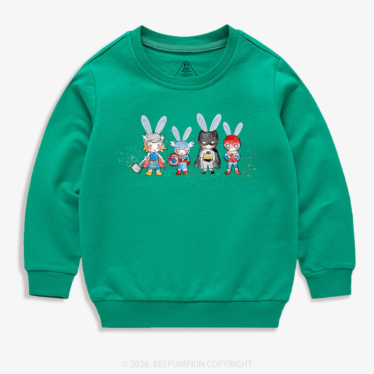 Easter Cute Cartoon Bunny Kid's Sweatshirt