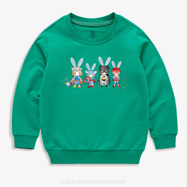 Easter Cute Cartoon Bunny Kid's Sweatshirt
