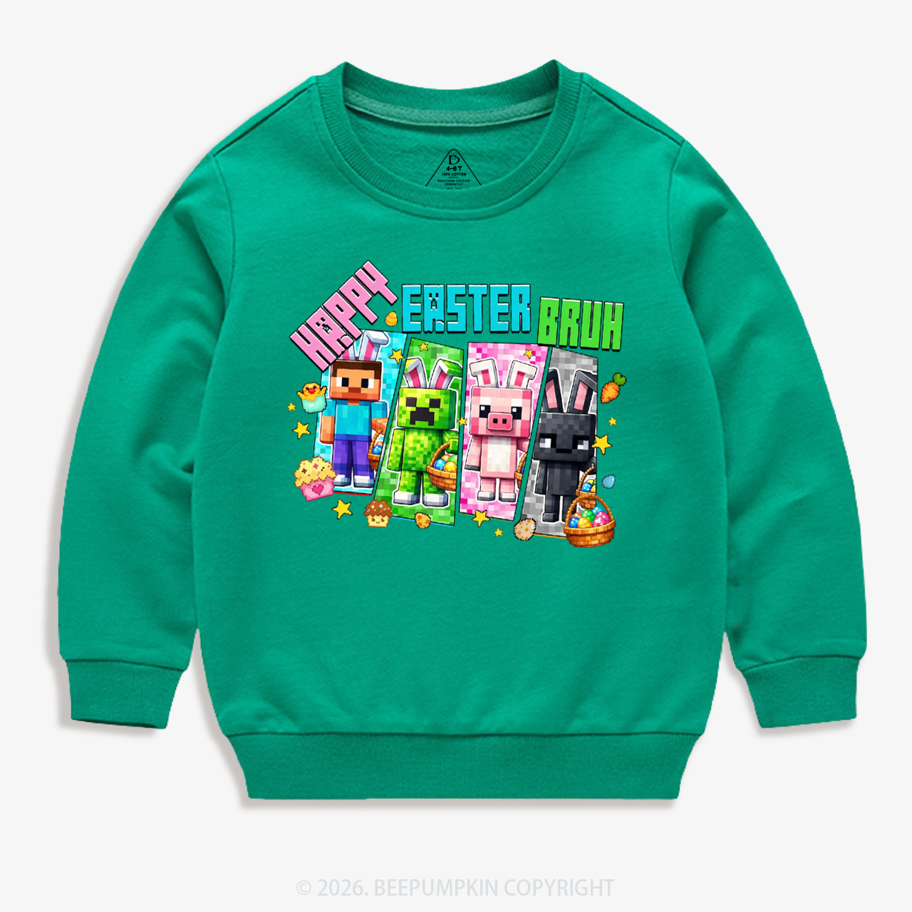 Happy Easter Mining Kid's Sweatshirt