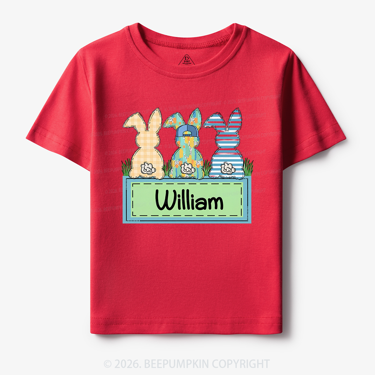 Personalized Name Retro Happy Easter Toddler&Kid's Tees
